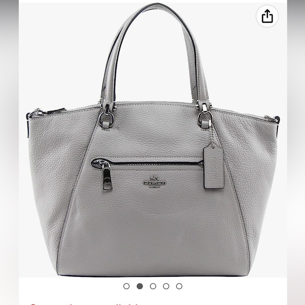 Coach Prairie Satchel pebble  Slate grey